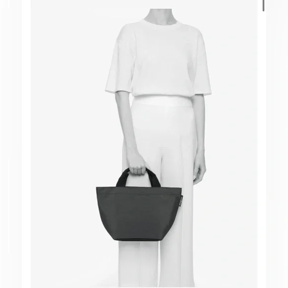 Herve Chapelier Small Black Tote Bag Top Handle - Picture 6 of 6